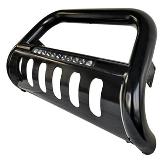 SteelCraft® - 3" Black LED Bull Bar with Skid Plate