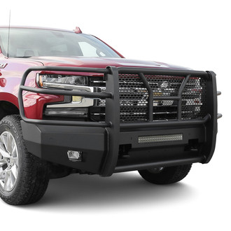 SteelCraft® - Elevation Series™ Full Width Black Front HD Bumper with Brush Guard