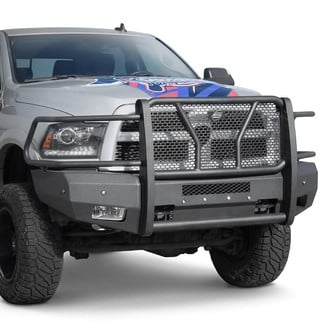 SteelCraft® - Elevation Series™ Full Width Black Front HD Bumper with Brush Guard