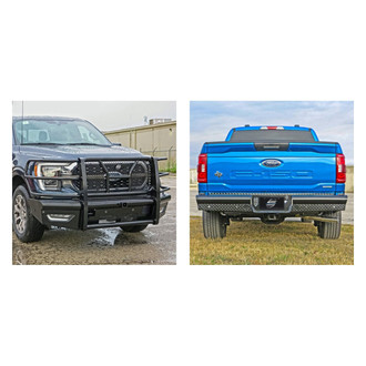 Steelcraft® - 2-Pc Full Width Front HD Bumper Kit