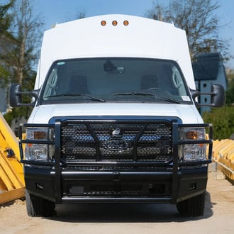 SteelCraft® - Full Width Front HD Bumper with Brush Guard and Hitch Receiver