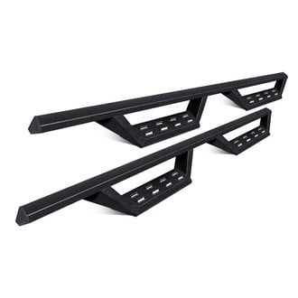 SteelCraft® - STX Series Cab Length Black Drop Steps