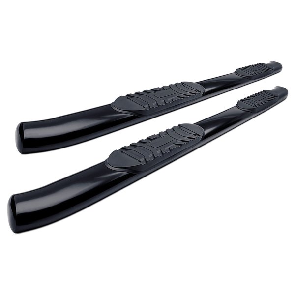 SteelCraft® - 5" Premium Cab Length Black Oval Side Bars