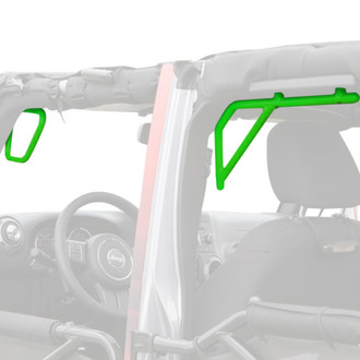 Steinjager® - Rigid Design Neon Green Front and Rear Grab Handle Kit