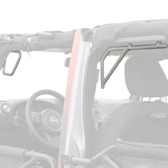 Steinjager® - Rigid Design Gray Hammertone Front and Rear Grab Handle Kit