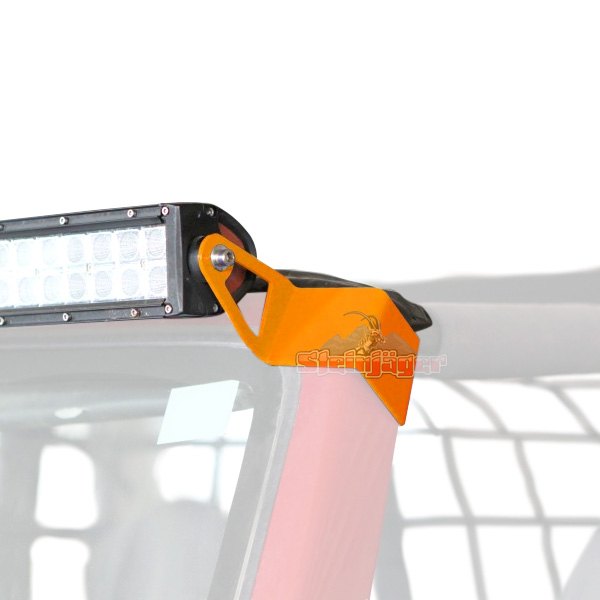 Steinjager® - Windshield Frame 50" 288W Dual Row Fluorescent Orange Housing Combo Spot/Flood Beam LED Light Bar Kit