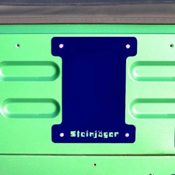 Steinjager® - Southwest Blue Spare Tire Carrier Delete Plate