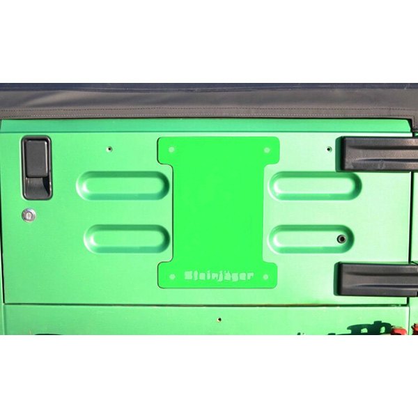 Steinjager® - Neon Green Spare Tire Carrier Delete Plate