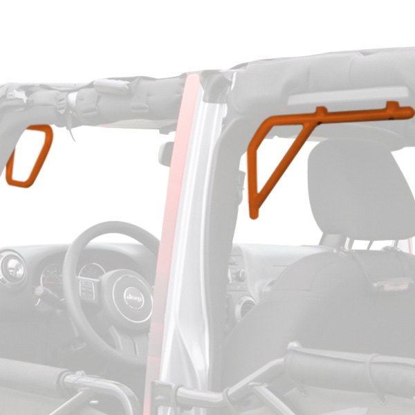 Steinjager® - Rigid Design Fluorescent Orange Front and Rear Grab Handle Kit