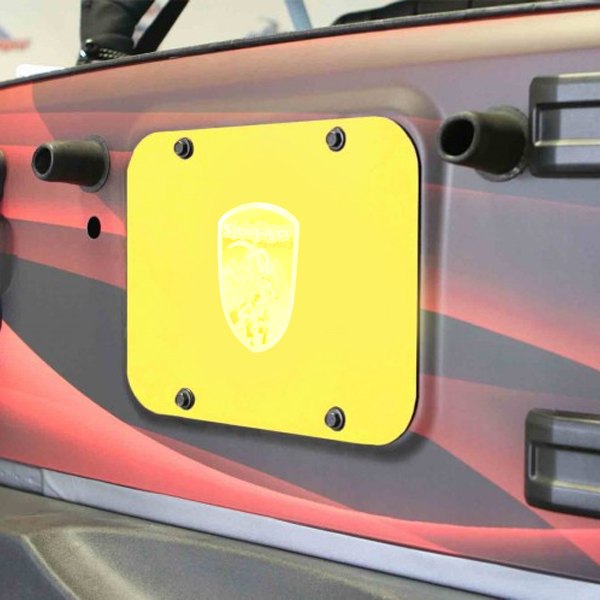 Steinjager® - Neon Yellow Spare Tire Carrier Delete Plate