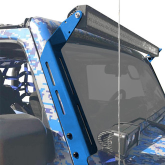 Steinjager® - Playboy Blue Windshield Frame Mounts for 50" LED Light Bar