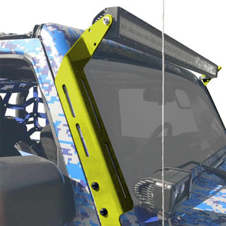 Steinjager® - Gecko Green Windshield Frame Mounts for 50" LED Light Bar