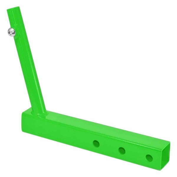 Steinjager® - Powder Coated Neon Green Hitch Mounted Single Flag Holder Kit