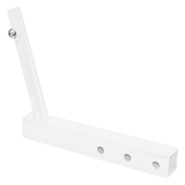 Steinjager® - Powder Coated Cloud White Hitch Mounted Single Flag Holder Kit