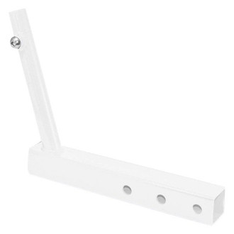 Steinjager® - Powder Coated Cloud White Hitch Mounted Single Flag Holder Kit