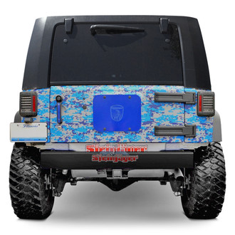 Steinjager® - Cap Style Stubby Black Rear HD Bumper
