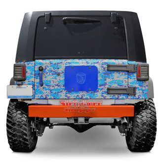 Steinjager® - Cap Style Stubby Fluorescent Orange Rear HD Bumper