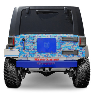 Steinjager® - Cap Style Stubby Southwest Blue Rear HD Bumper