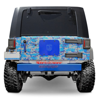 Steinjager® - Cap Style Stubby Playboy Blue Rear HD Bumper