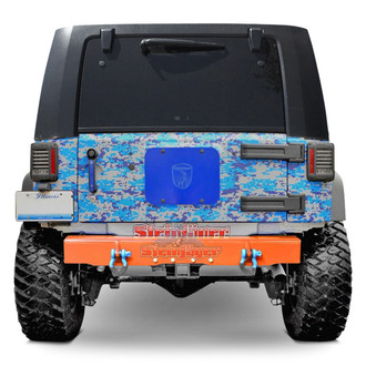 Steinjager® - Cap Style Stubby Fluorescent Orange Rear HD Bumper