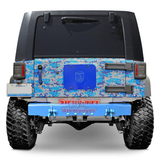 Steinjager® - Cap Style Stubby Playboy Blue Rear HD Bumper