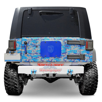 Steinjager® - Cap Style Stubby Cloud White Rear HD Bumper