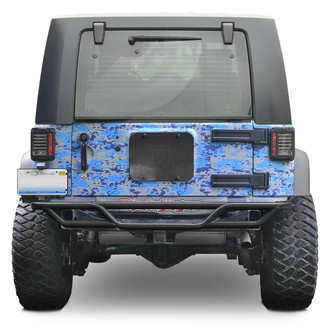 Steinjager® - Mid Width Black Rear Tubular Bumper