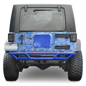 Steinjager® - Mid Width Southwest Blue Rear Tubular Bumper