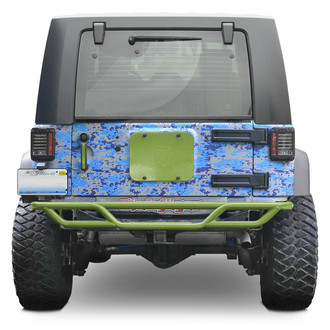Steinjager® - Mid Width Gecko Green Rear Tubular Bumper