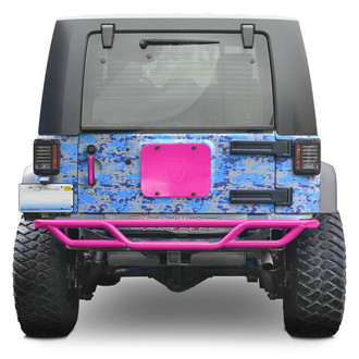 Steinjager® - Mid Width Hot Pink Rear Tubular Bumper