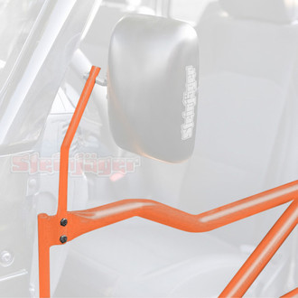 Steinjager® - Fluorescent Orange Driver and Passenger Side Mirror Kit for Front Tubular doors