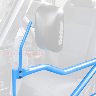 Steinjager® - Playboy Blue Driver and Passenger Side Mirror Kit for Front Tubular doors