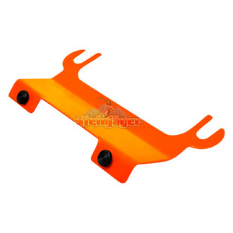 Steinjager® - Fluorescent Orange License Plate Relocation Kit for Tube Bumper with Hawse Fairlead