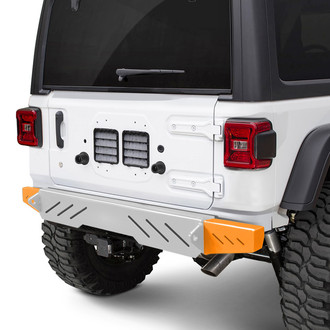 Steinjager® - Cap Style Fluorescent Orange Rear Bumper End Caps
