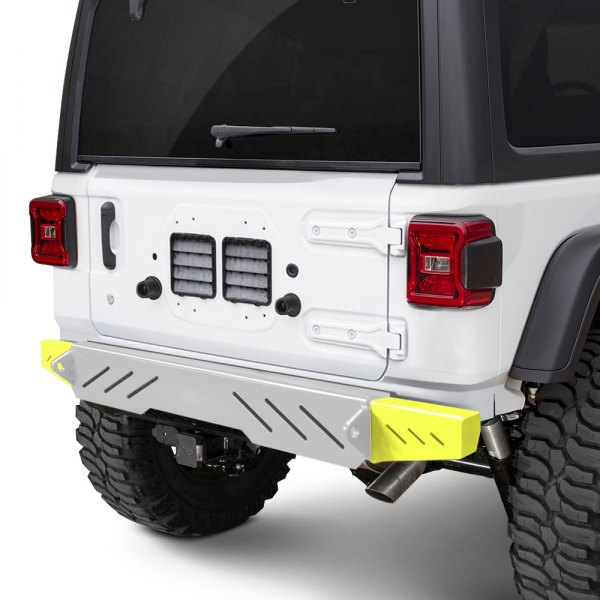 Steinjager® - Cap Style Rear Neon Yellow Bumper End Caps