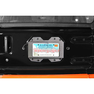 Steinjager® - Gray Hammertone Rear License Plate Relocation Kit