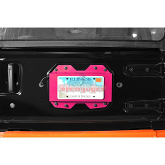 Steinjager® - Hot Pink Rear License Plate Relocation Kit