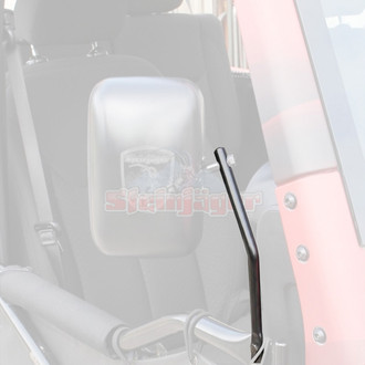 Steinjager® - Bare Metal Driver and Passenger Side Mirror Kit for Front Tubular doors