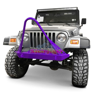 Steinjager® - Stubby Sinbad Purple Front Winch HD Bumper with Stinger