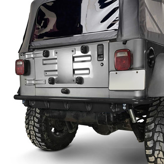 Steinjager® - Mid Width Black Rear Pre-Runner Bumper
