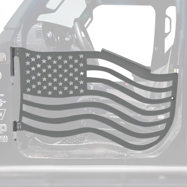 Steinjager® - Premium American Flag Style Bare Steel Front Trail Door Kit