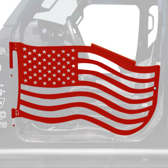 Steinjager® - Premium American Flag Style Red Baron Front Trail Door Kit