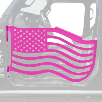 Steinjager® - Premium American Flag Style Hot Pink Front Trail Door Kit