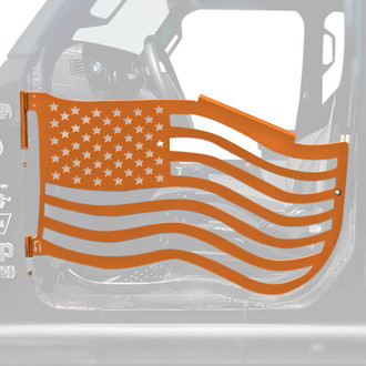 Steinjager® - Premium American Flag Style Fluorescent Orange Front Trail Door Kit