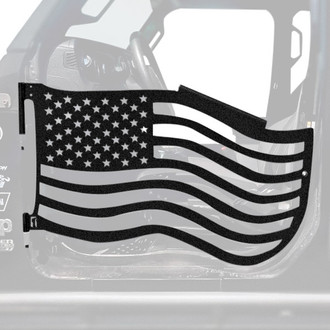 Steinjager® - Premium American Flag Style Texturized Black Front Trail Door Kit