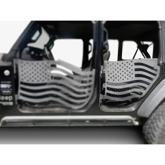 Steinjager® - Premium American Flag Style Bare Rear Trail Door Kit