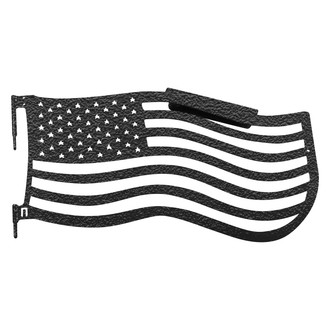 Steinjager® - Premium American Flag Style Texturized Black Front Trail Door Kit