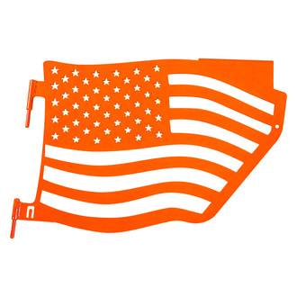 Steinjager® - Premium American Flag Style Fluorescent Orange Rear Trail Door Kit