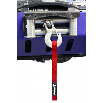 Steinjager® - Red Red Winch Hook Strap to fit Jeep JT Gladiator. Made in the USA.