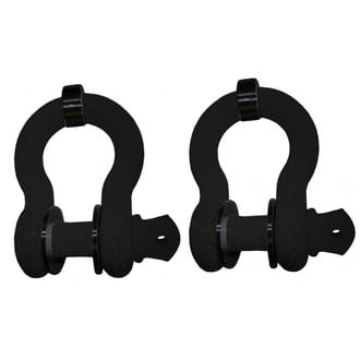 Steinjager® - Black D-Ring Shackle with Isolator with Screw in Pin